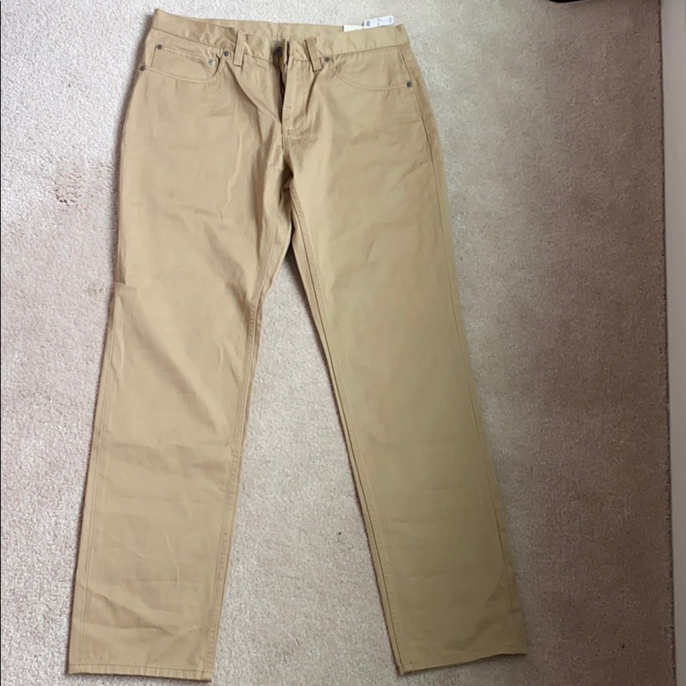 NWT Men’s Brooks Brothers Red Fleece Tan Pants